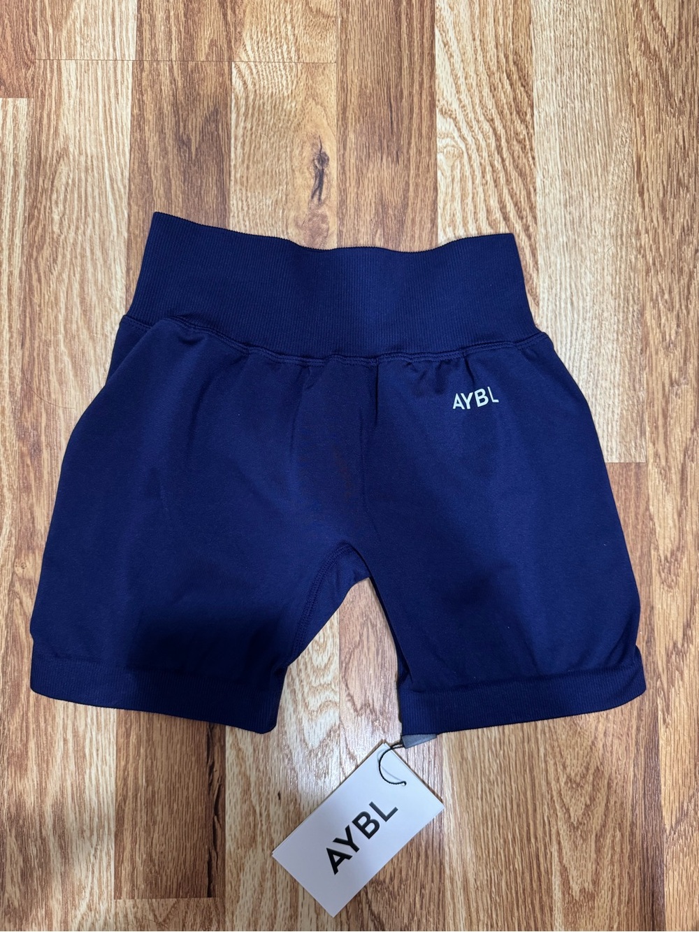 AYBL Balance V2 Seamless Shorts Women’s XS Navy High Waisted Ribbed